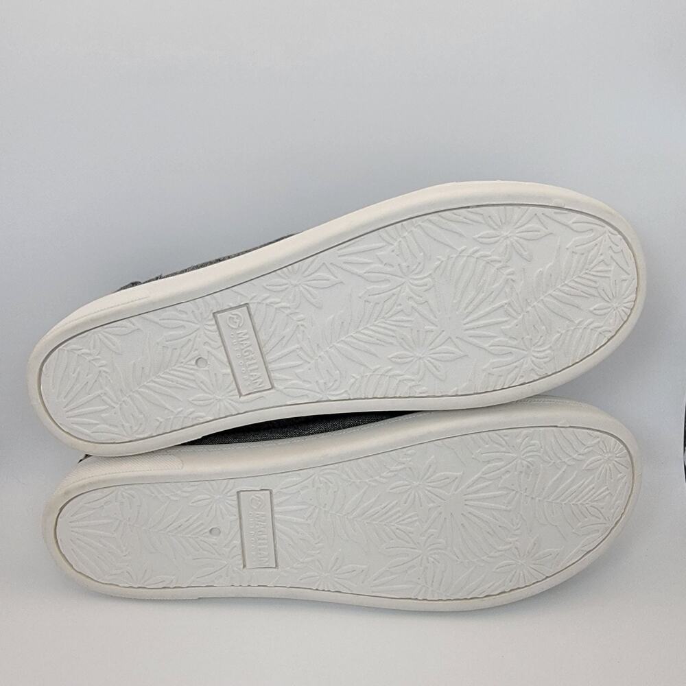 Magellan Outdoors Casual Shoes Womens 9B Gray Canvas Lace Up Comfort Sneaker - Picture 7 of 8